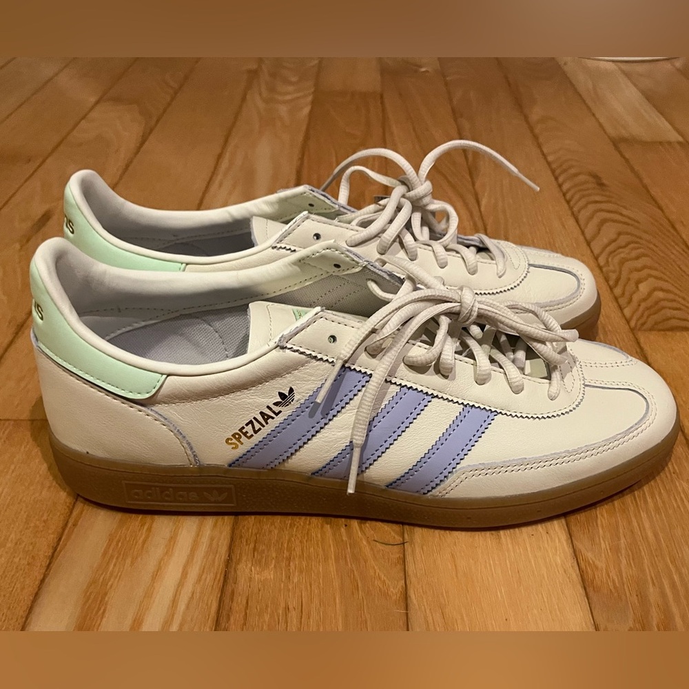 Adidas Handball Spezial Off White Violet Purple Gum Men’s Size 11 - NWT W/O Box